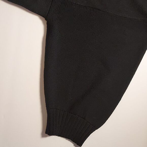 Vintage St. John Cardigan Black Button Up V Neck - Picture 6 of 11